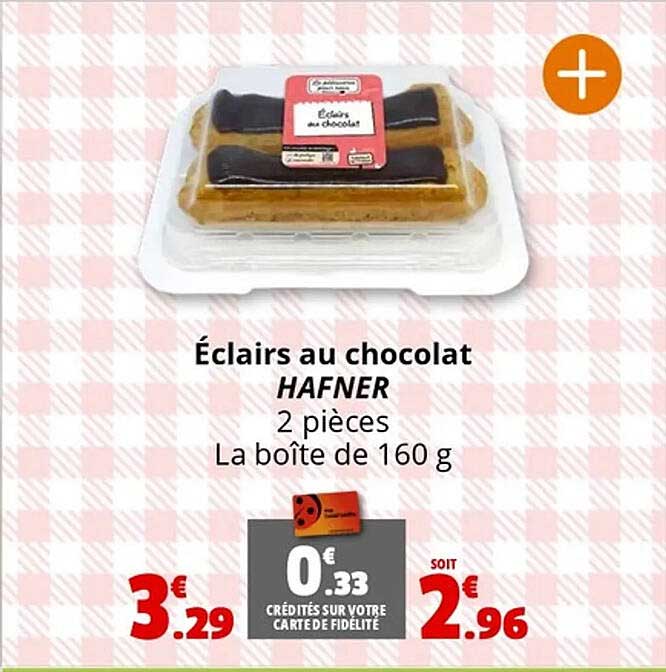 Éclairs au chocolat HAFNER 2 pièces