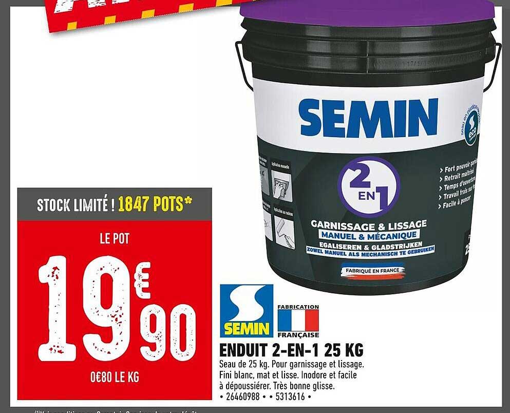 ENDUIT 2-EN-1 25 KG