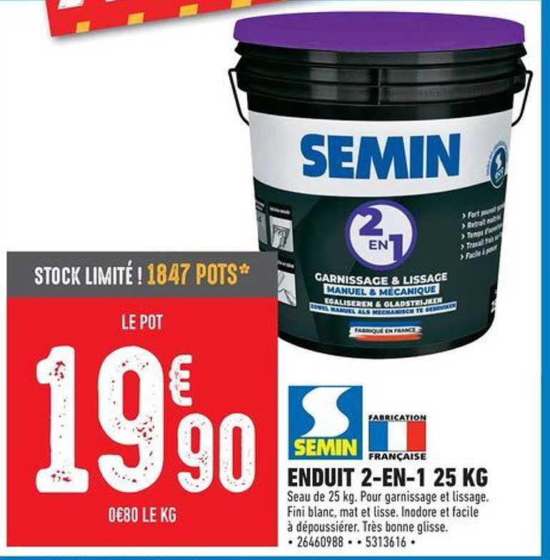ENDUIT 2-EN-1 25 KG