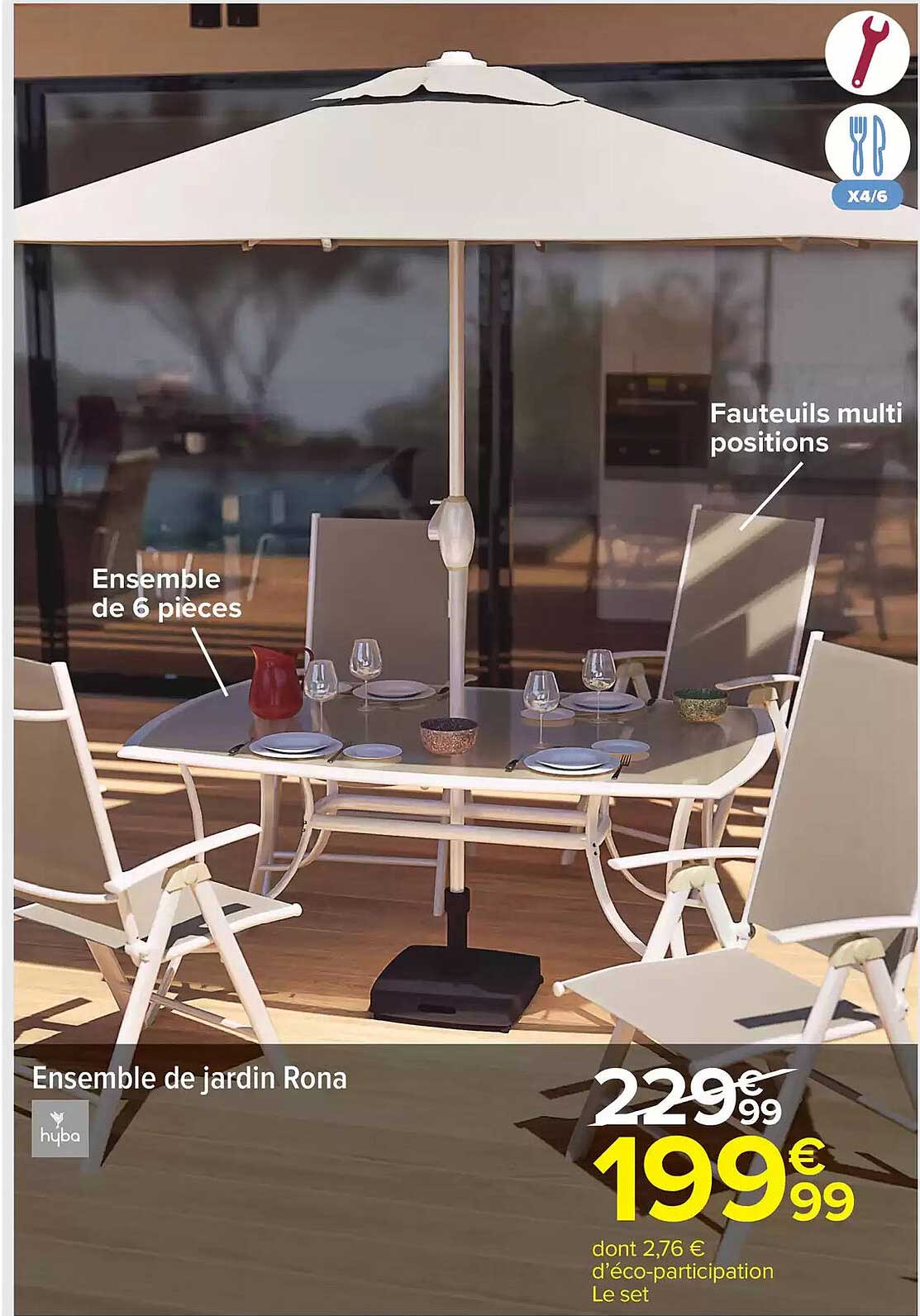 Ensemble de jardin Rona