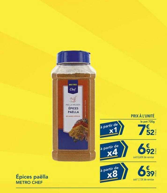 Épices paëlla METRO CHEF