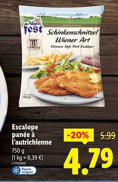 Escalope panée à l’autrichienne