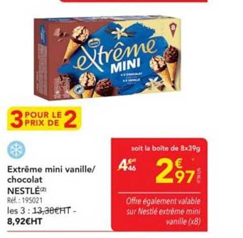 Extrême mini vanille/chocolat NESTLÉ
