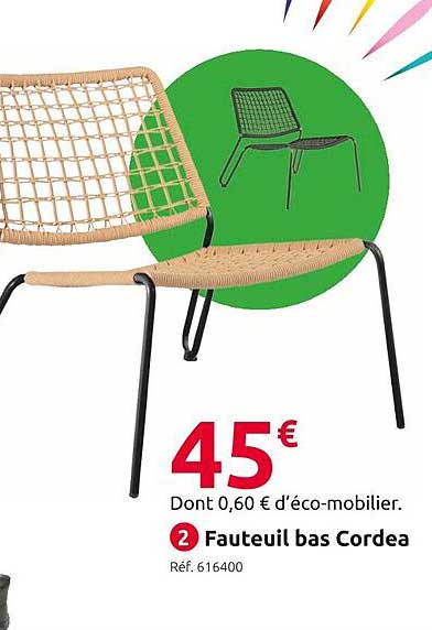 Fauteuil bas Cordea