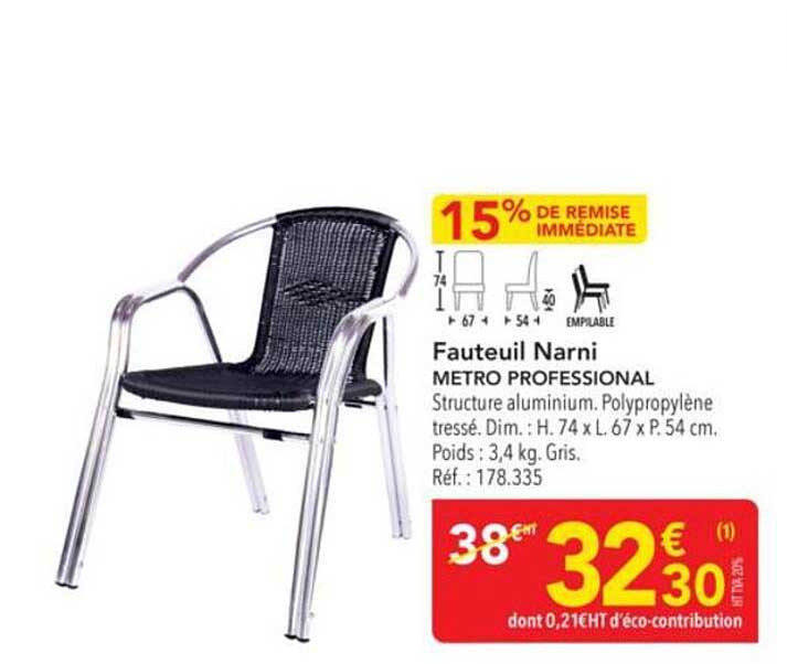 Fauteuil Narni METRO PROFESSIONAL