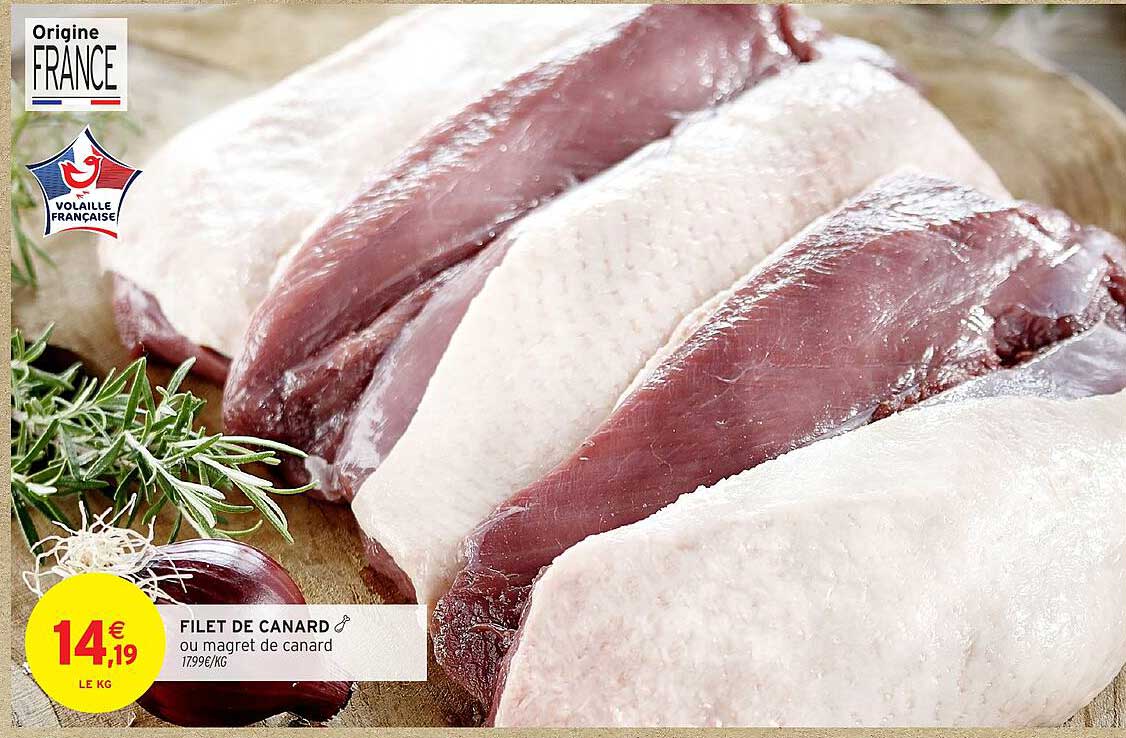 FILET DE CANARD ou magret de canard
