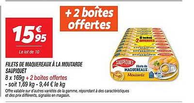 FILETS DE MAQUEREAUX À LA MOUTARDE SAUPIQUET