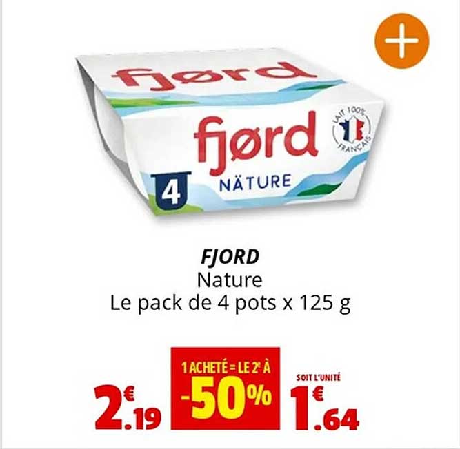 FJORD Nature - Le pack de 4 pots x 125 g