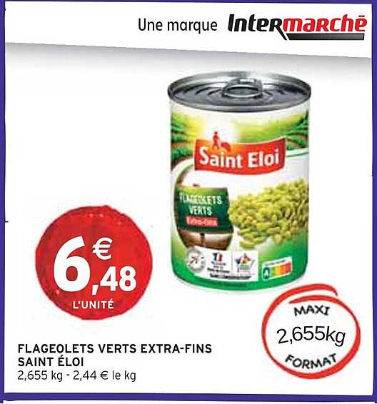 FLAGEOLETS VERTS EXTRA-FINS SAINT ÉLOI