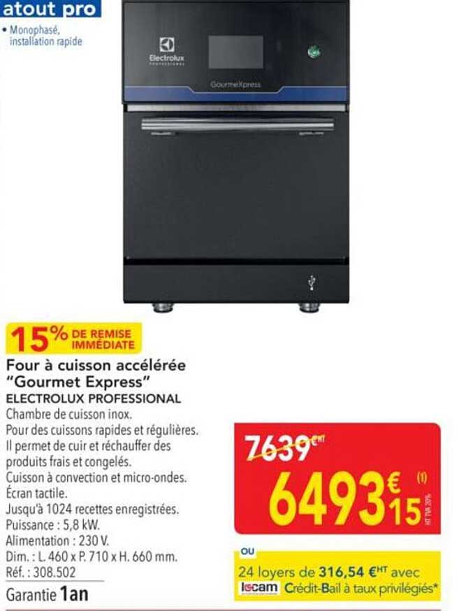 Four à cuisson accélérée “Gourmet Express”