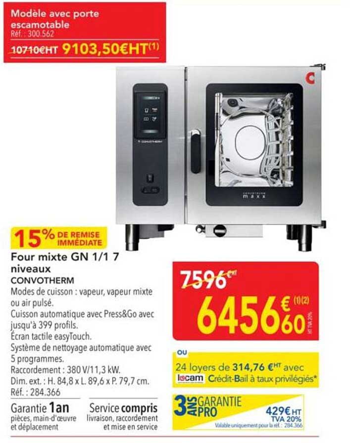 Four mixte GN 1/1 7 niveaux CONVOTHERM