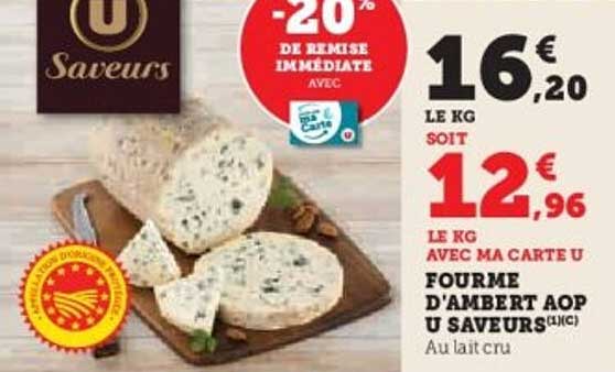 Fourme d'Ambert AOP U Saveurs