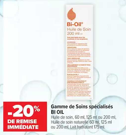 Gamme de Soins spécialisés BI OIL