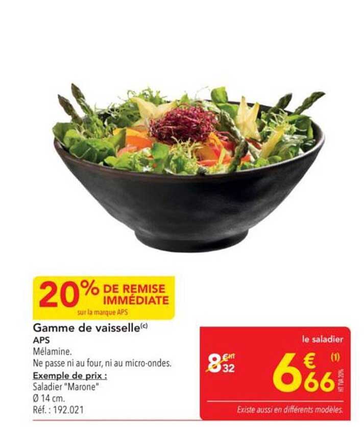 Gamme de vaisselle APS
