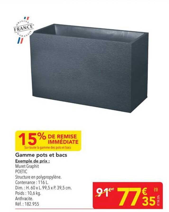 Gamme pots et bacs