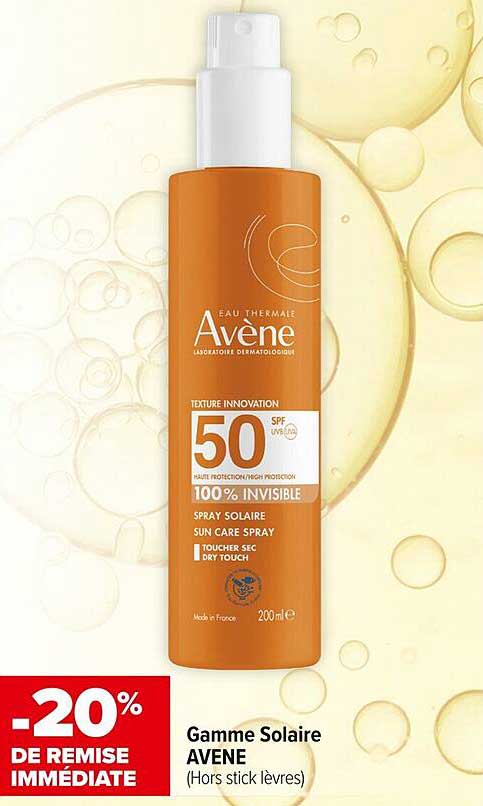 Gamme Solaire AVENE