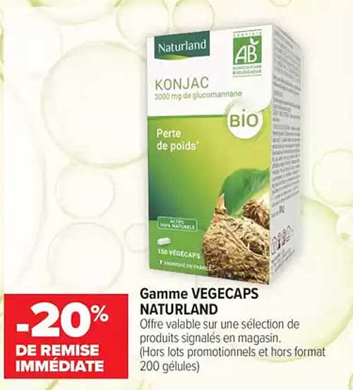 Gamme VEGEcaps NATURLAND