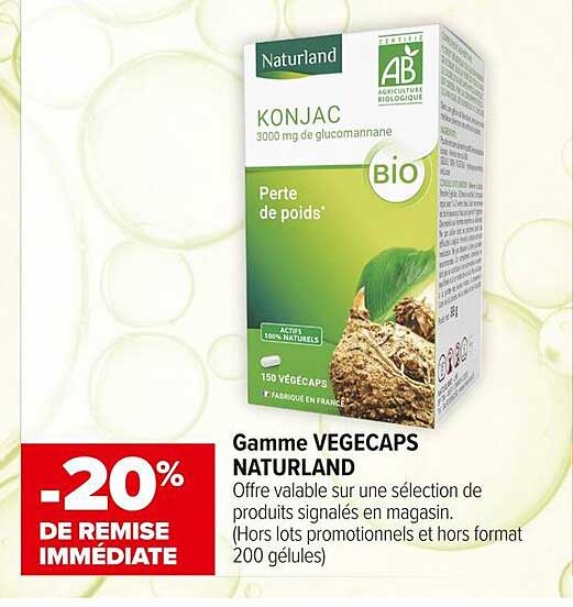 Gamme VEGEcaps NATURLAND