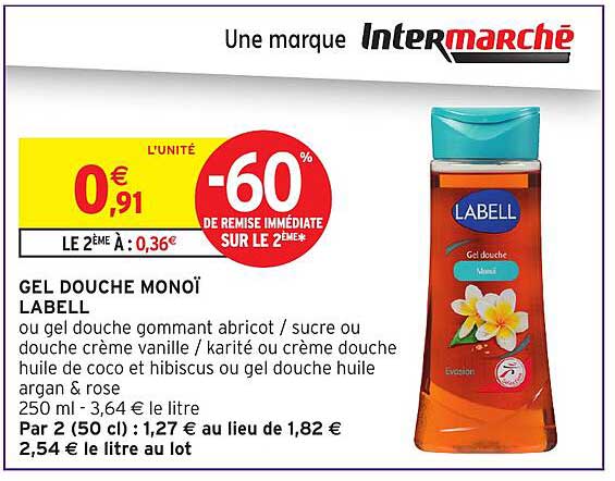 GEL DOUCHE MONOÏ LABELL