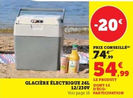 GLACIÈRE ÉLECTRIQUE 26L 12/230V