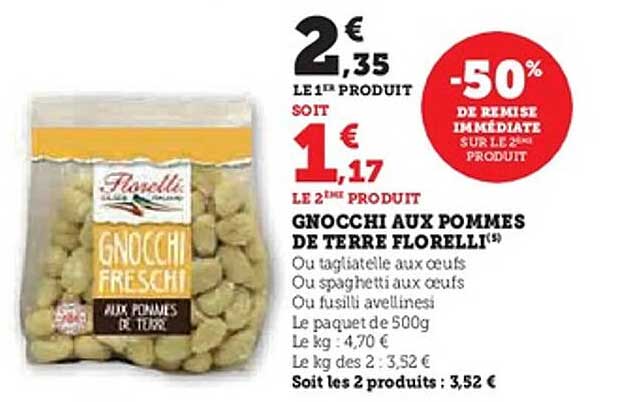 Gnocchi aux pommes de terre Florelli