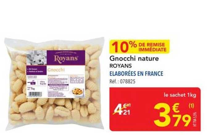 Gnocchi nature ROYANS