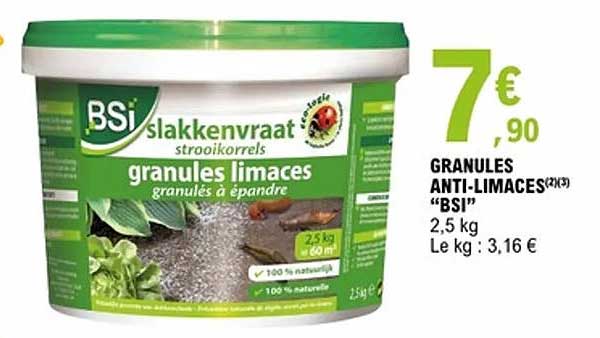 GRANULES ANTI-LIMACES(2)(3) "BSI"