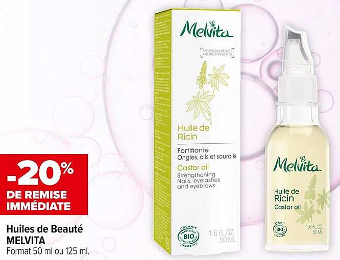Huile de Ricin MELVITA -20% DE REMISE IMMÉDIATE