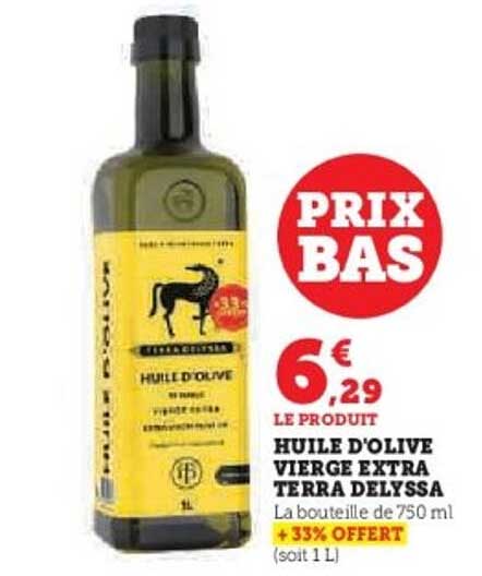 HUILE D'OLIVE VIERGE EXTRA TERRA DELYSSA
