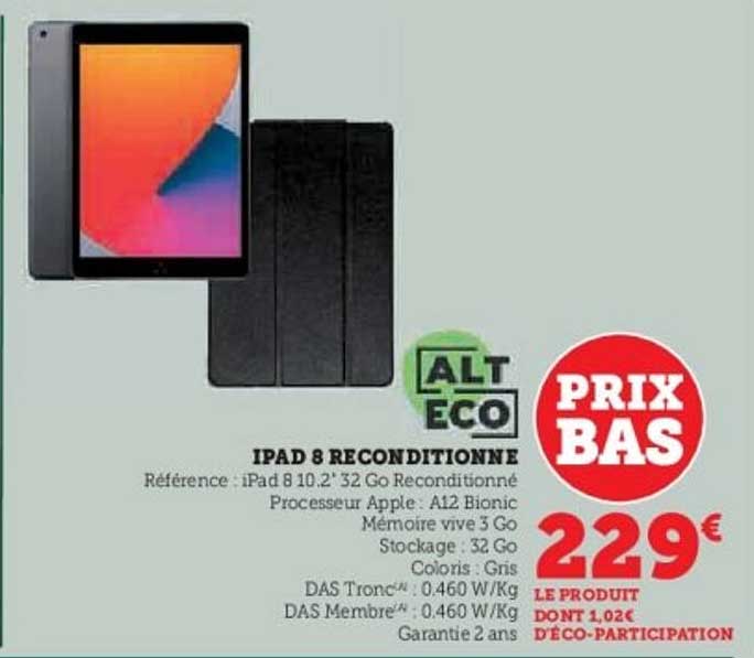 IPAD 8 RECONDITIONNÉ