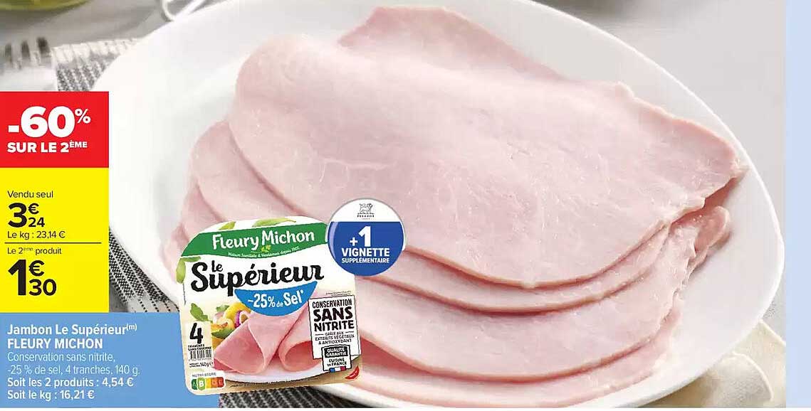 Jambon Le Supérieur(m) FLEURY MICHON