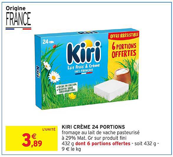 KIRI CRÈME 24 PORTIONS