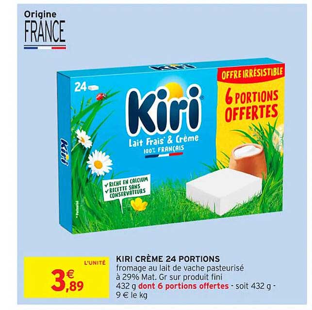 KIRI CRÈME 24 PORTIONS