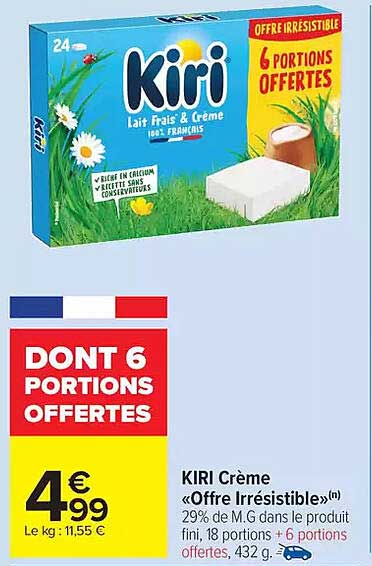 KIRI Crème «Offre Irrésistible»