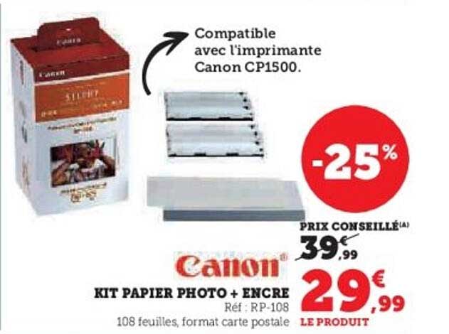 KIT PAPIER PHOTO + ENCRE
