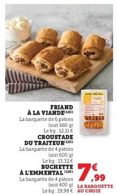 LA BARQUETTE AU CHOIX