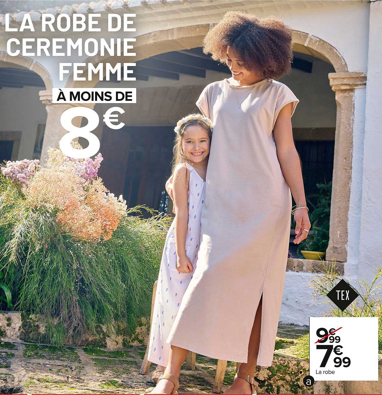 LA ROBE DE CÉRÉMONIE FEMME À MOINS DE 8 €