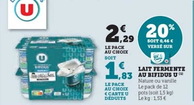 Lait Fermenté au Bifidus U