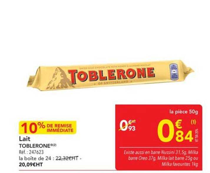 Lait TOBLERONE