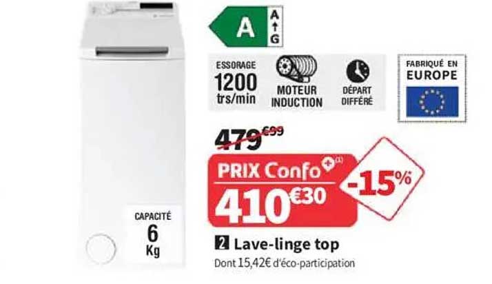 Lave-linge top