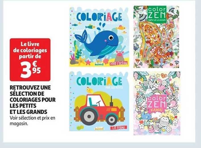 Le livre de coloriages à partir de 3 € 95