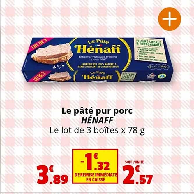 Le pâté pur porc HÉNAFF