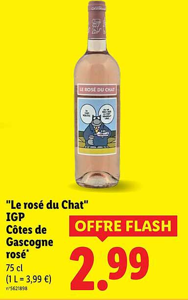 "Le rosé du Chat" IGP Côtes de Gascogne rosé*