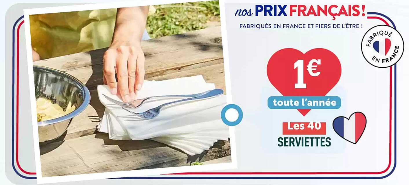 Les 40 SERVIETTES
