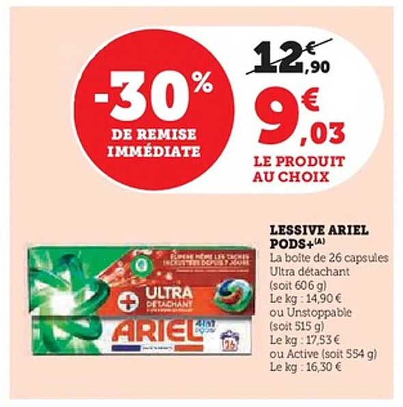 LESSIVE ARIEL PODS+