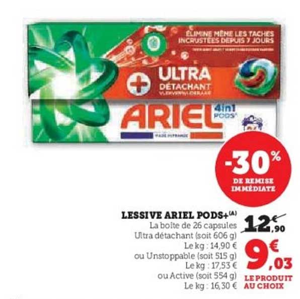 LESSIVE ARIEL PODS+