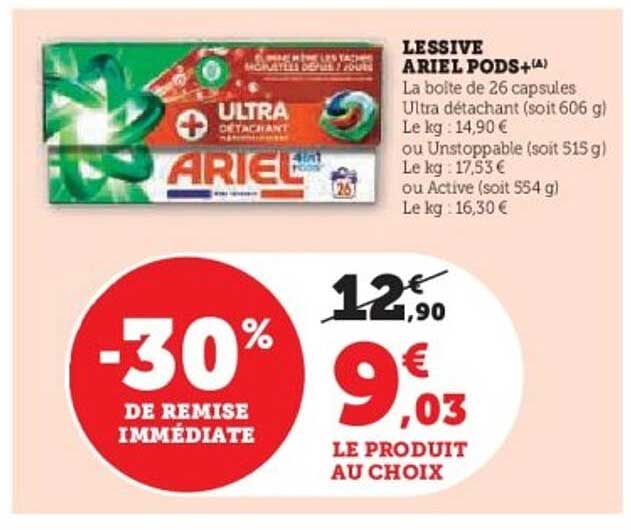 LESSIVE ARIEL PODS+(A)
