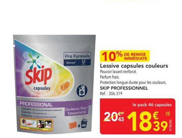 Lessive capsules couleurs
