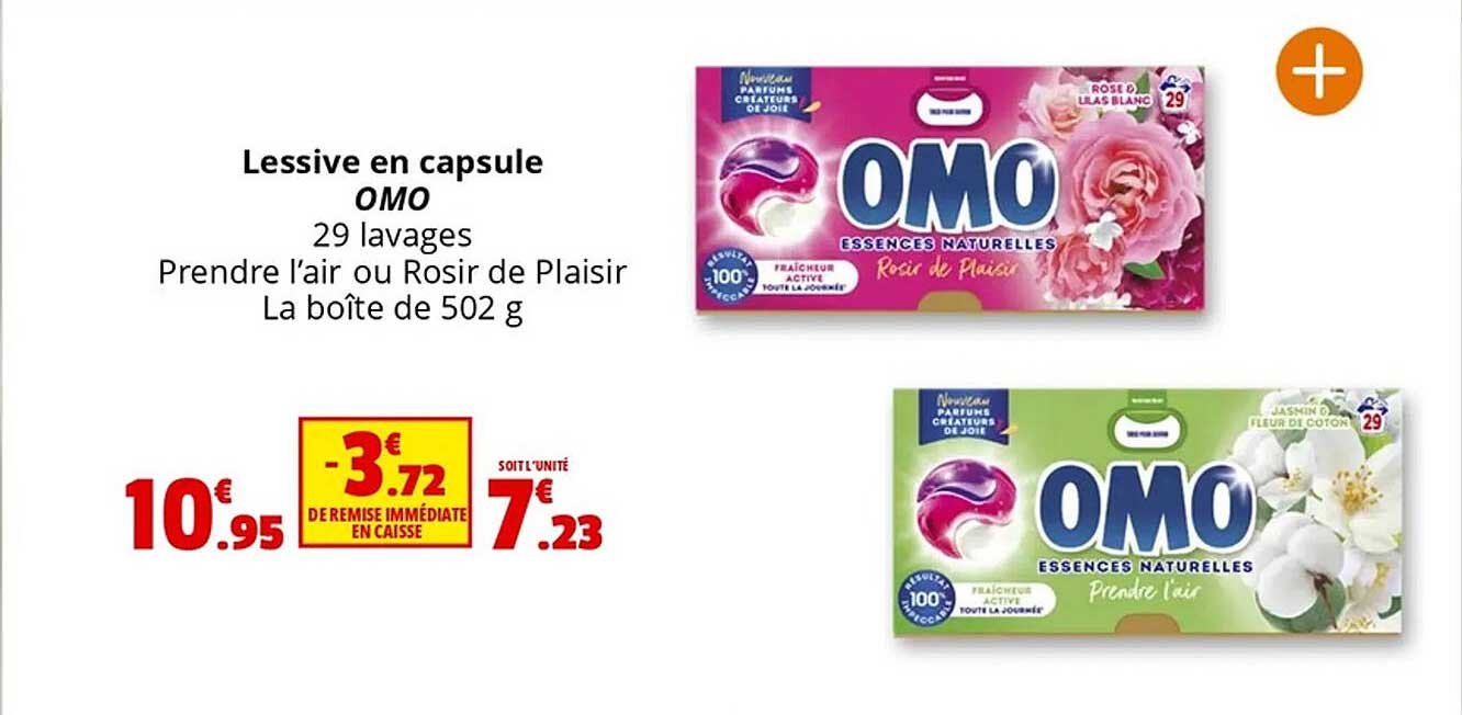 Lessive en capsule OMO
