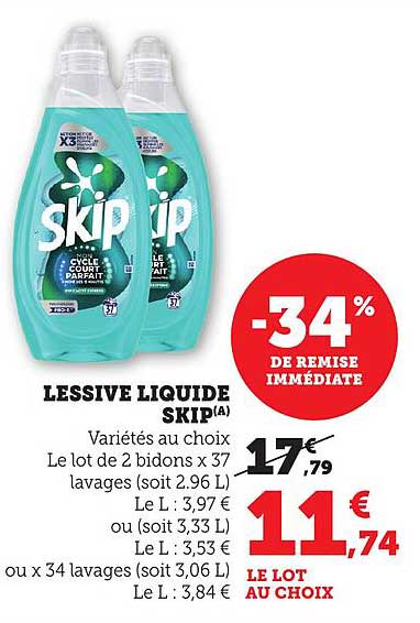 LESSIVE LIQUIDE SKIP(A)